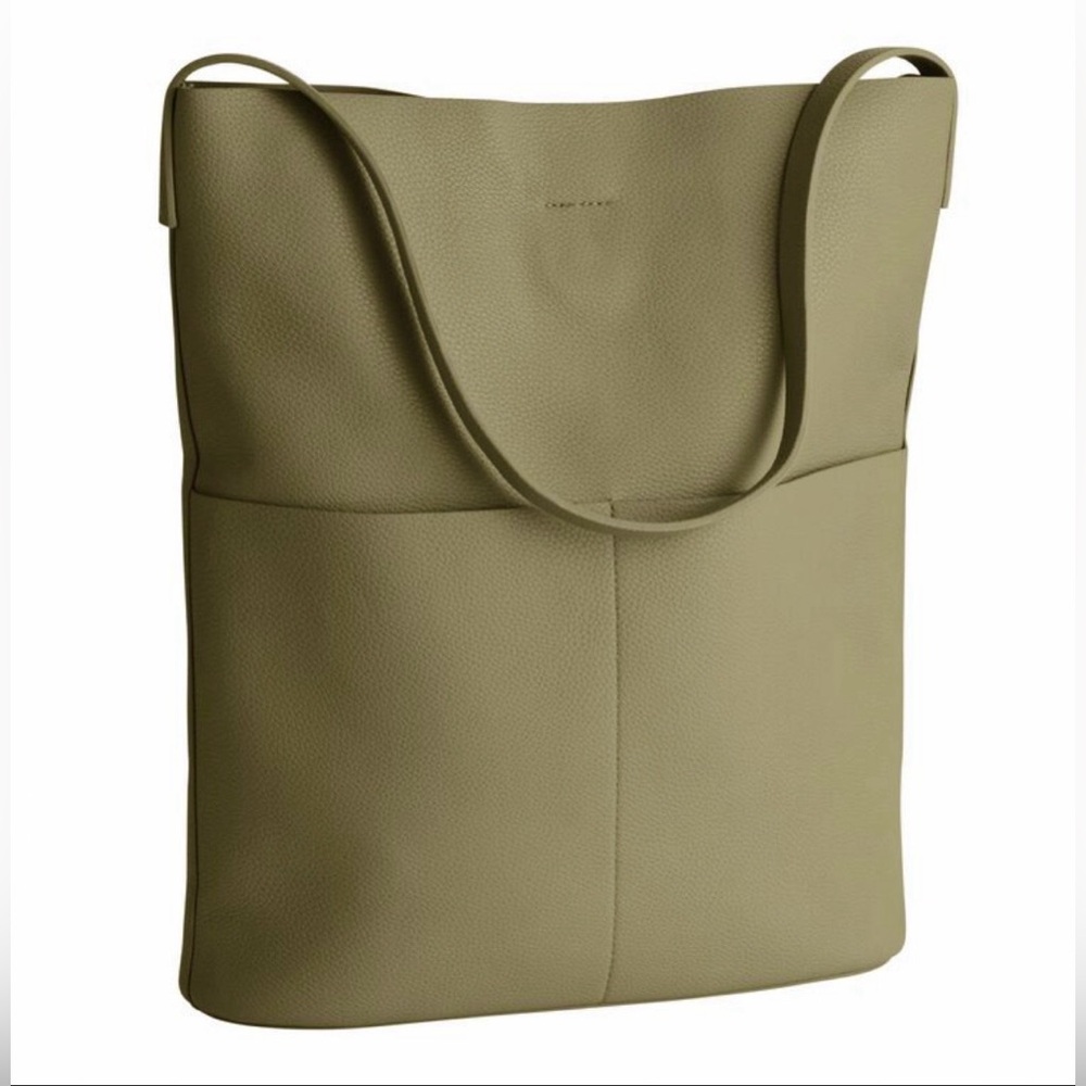 Oak+Fort Olive Green Tote in Vegan Leather
